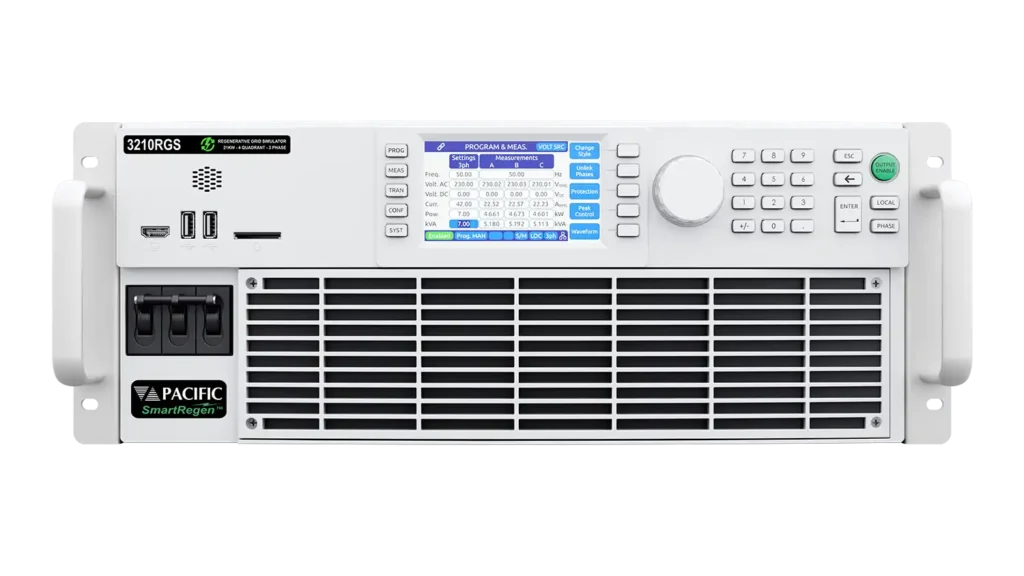 Regenerative Grid Simulator - RGS Series Front Panel