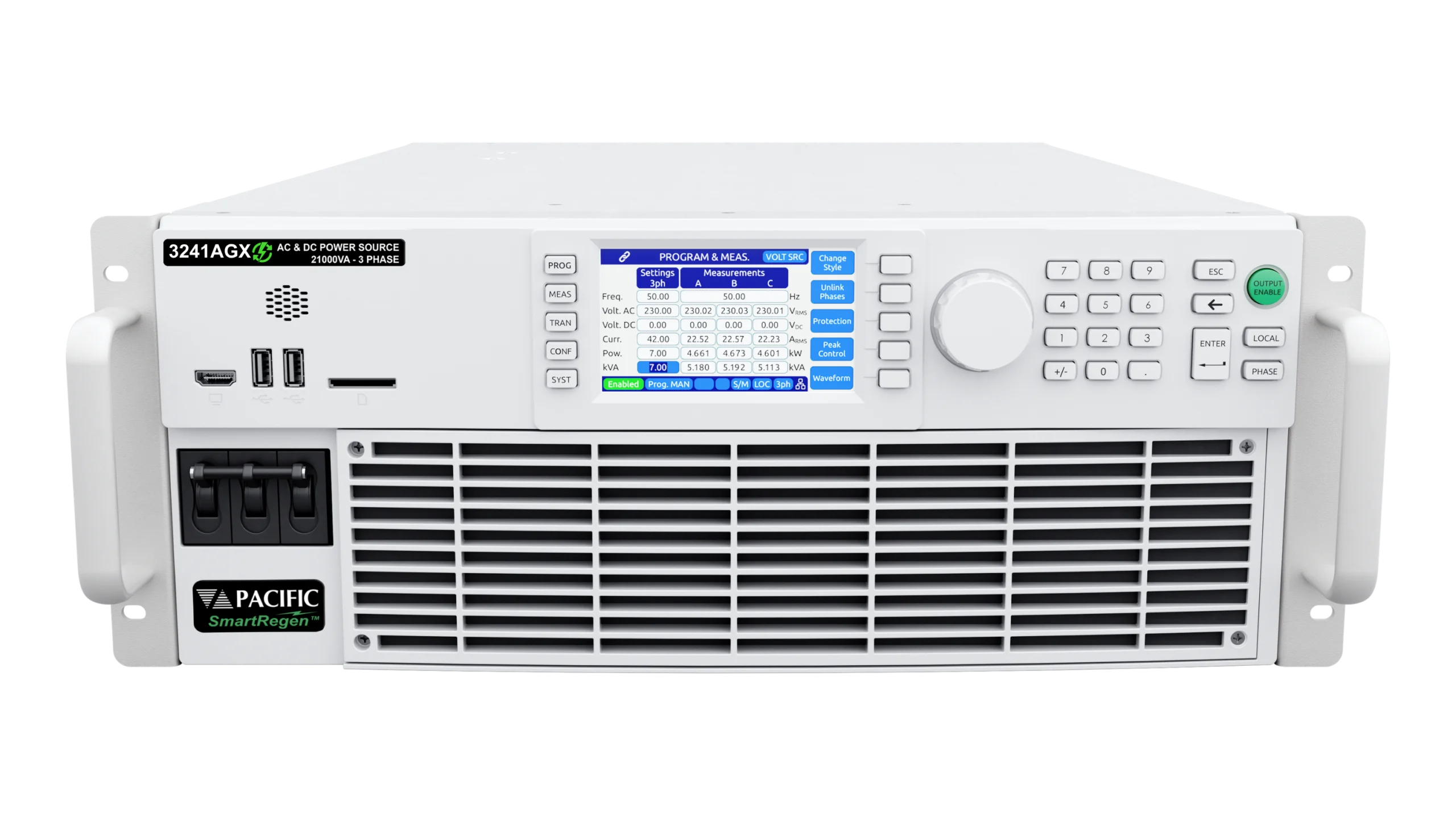 High Power Density Regenerative AC & DC Power Source, 6kVA to 1.296MVA