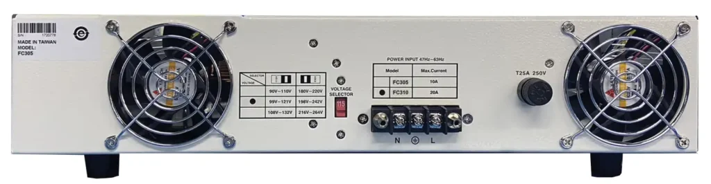 APS FC300 Series Rear Panel